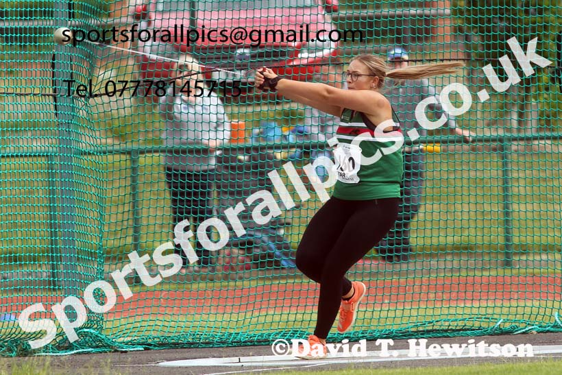 Womens hammer, 2021 Northern Senior and Under-20s Champs., Leigh. Photo: David T. Hewitson/Sports for All Pics